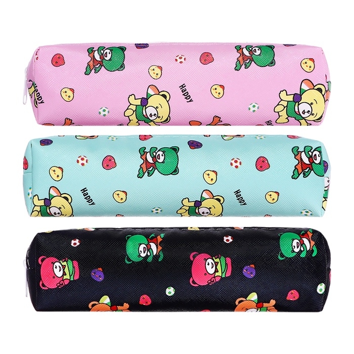 Пенал школьный &laquo;Мишки&raquo;, на молнии, МИКС