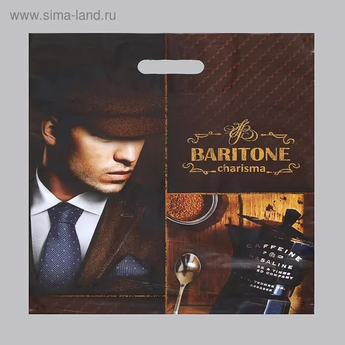 Пакет &laquo;Баритон&raquo;, полиэтиленовый с вырубной ручкой, 45 мкм 40&times;47 см