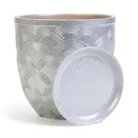 Горшок цветочный с поддоном 5 л, керамика "Узор" (М)