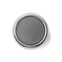 Ручка-кнопка ТУНДРА РК101, цвет хром с черной вставкой