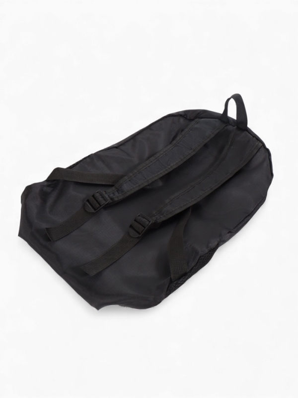 Рюкзак складной, отдел на молнии, наружный карман, 2 боковых кармана, цвет чёрный