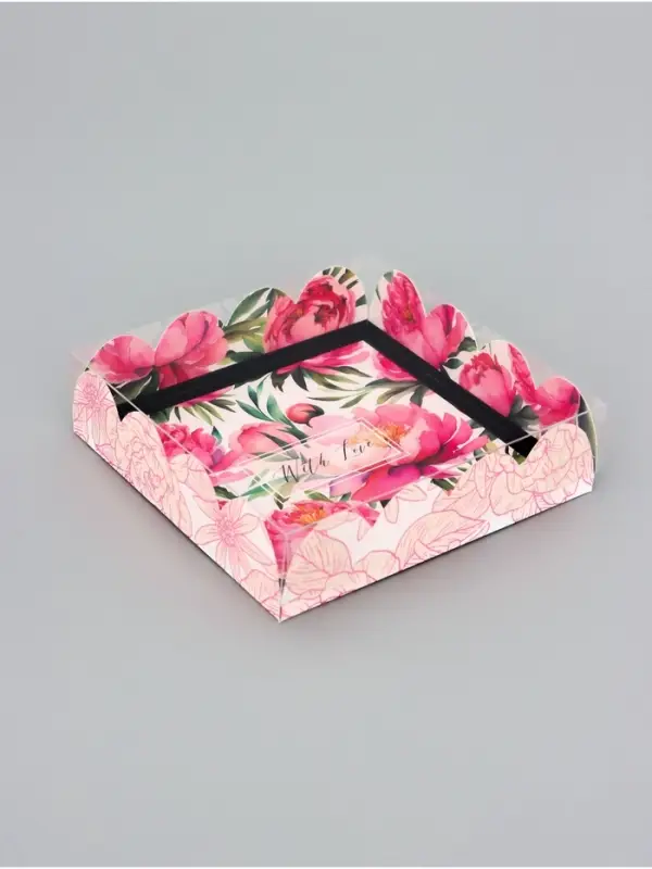 Коробка для печенья, &laquo;С Любовью&raquo;, 12&times;12&times;3 см