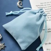 Мешочек бархатный, 7&times;9 см, голубой