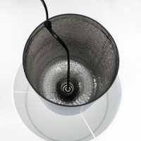 Настольная лампа с абажуром RISALUX &laquo;Слинг&raquo;, Е27, 40 Вт, хром, 30&times;30&times;58 см