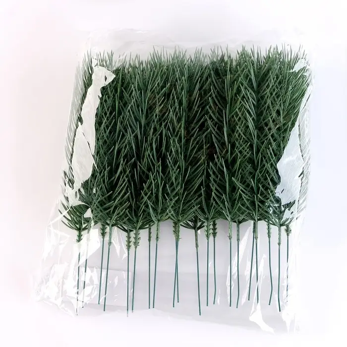 Литая веточка, зелёная, 22 &times; 4 см, набор 20 шт.