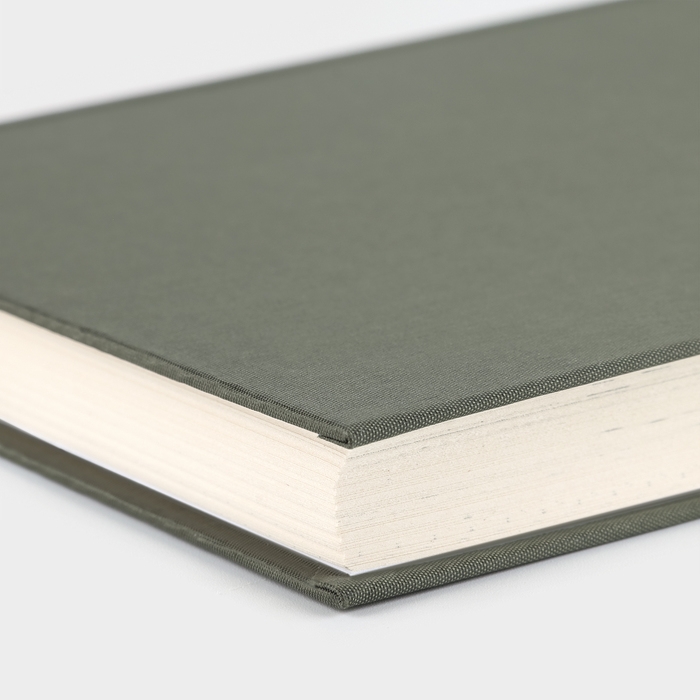 Интервью планинг А5, 144 листа, твердая обложка, текстиль &laquo;Зеленый&raquo;