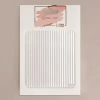 Наклейки для ногтей &laquo;Полоски&raquo;, металлизированные, серебристые