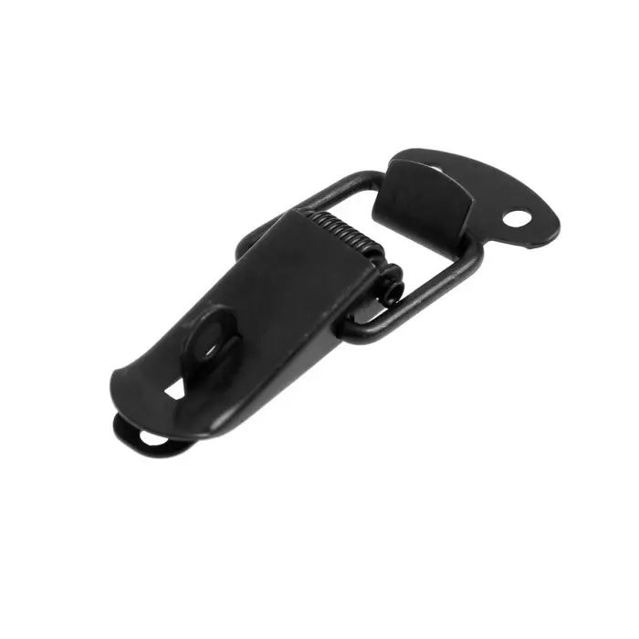 Замок-защелка на ящик, 3.5 см, железный, черный, с проушиной,10 шт.