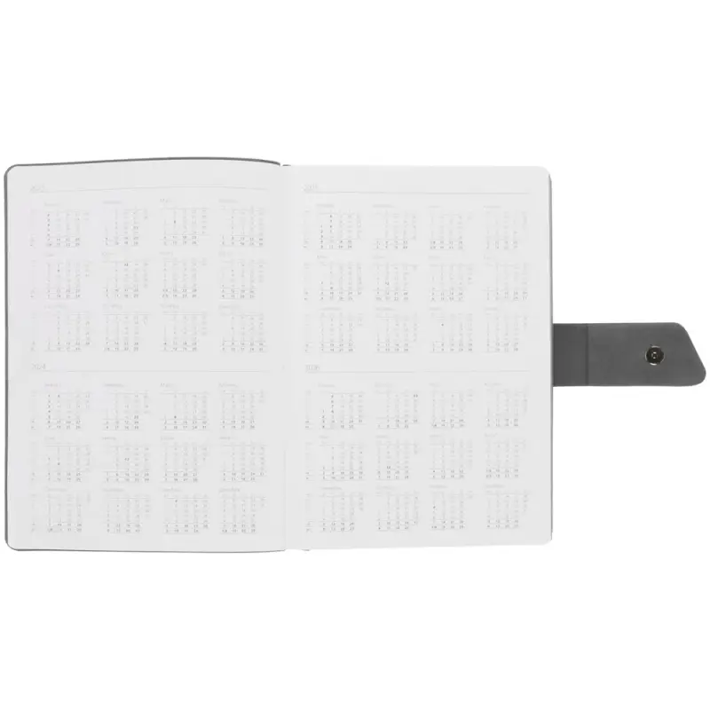 Ежедневник Boom, недатированный, черный с серым