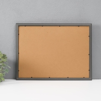 Фоторамка пластик на 3 фото 9х13 см "Я согласна" с прищепками, чёрная 40х30х1,5 см