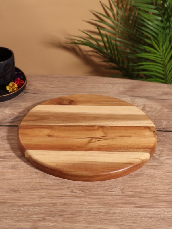 Доска разделочная 28х28х2 см, чайное дерево