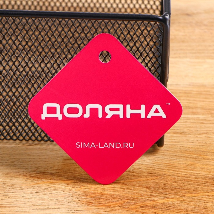 Полка для кухни Доляна, на липучках, 26&times;13,5&times;14 см, цвет чёрный