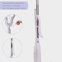 Швабра со складным отжимом PVA Future Alp &laquo;Edelweiss&raquo;, насадка &laquo;Elastic&raquo;