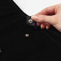 Органайзер для хранения украшений скручивающийся &laquo;Клатч дорожный&raquo;, цвет чёрный, 18&times;24 см