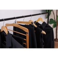 Плечики - вешалка для брюк и юбок LaDо́m Bois, 38,5&times;1,2&times;34,3 см, деревянная сорт А, многоуровневая, широкие плечики