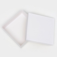 Коробка подарочная складная, упаковка, крышка-дно, белая, 20 х 20 х 6 см