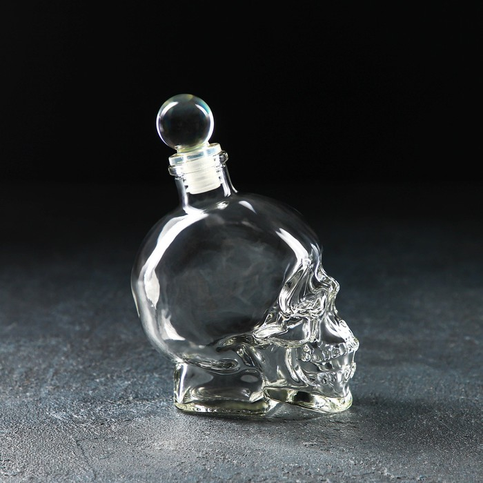 Штоф стеклянный Magistro &laquo;Череп. Хэллоуин&raquo;, 400 мл