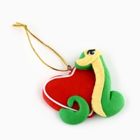 Ёлочная игрушка новогодняя &laquo;Змейка&raquo;, на Новый год, 6,5 х 5,9 см