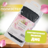 Набор ниток мулине №3799, 8 &plusmn; 1 м, 6 шт, цвет оловянно-серый