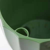 Кашпо для цветов со вставкой &laquo;Флюте&raquo;, 3 л, цвет малахит