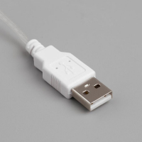 Гирлянда &laquo;Мишура&raquo; 5 м роса, IP20, серебристая нить, 100 LED, свечение тёплое белое, USB