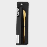 Набор ножей столовых из нержавеющей стали Magistro &laquo;Фолк&raquo;, длина 22 см, 6 шт, цвет золото