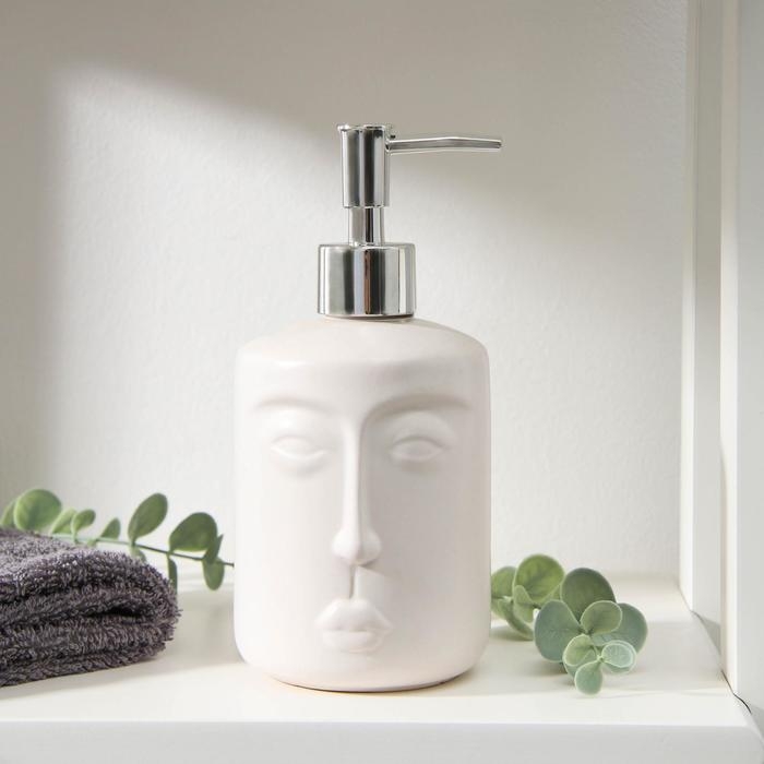 Дозатор для жидкого мыла &laquo;Тотем&raquo;, 330 мл, цвет белый
