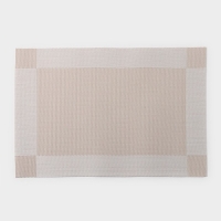 Салфетка сервировочная на стол Доляна &laquo;Шахматы&raquo;, 45&times;30 см, цвет бежевый