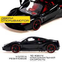 Машина радиоуправляемая &laquo;Купе&raquo;, 1:14, открываются двери и крыша, работает от аккумулятора, цвет чёрный