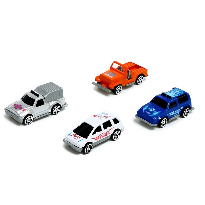 Грузовик &laquo;Автовоз&raquo;, с 4 машинками цвет МИКС