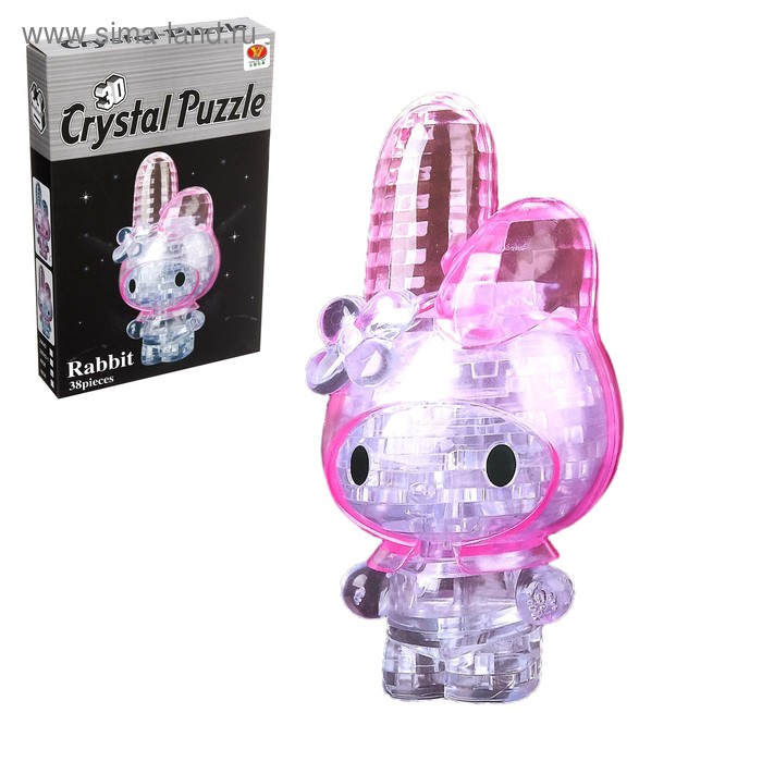 Пазл 3D &laquo;Зайка&raquo;, 38 деталей, МИКС