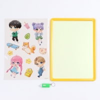 Рисование светом. Набор для рисования в темноте &laquo;Аниме&raquo;, жёлтый, А4