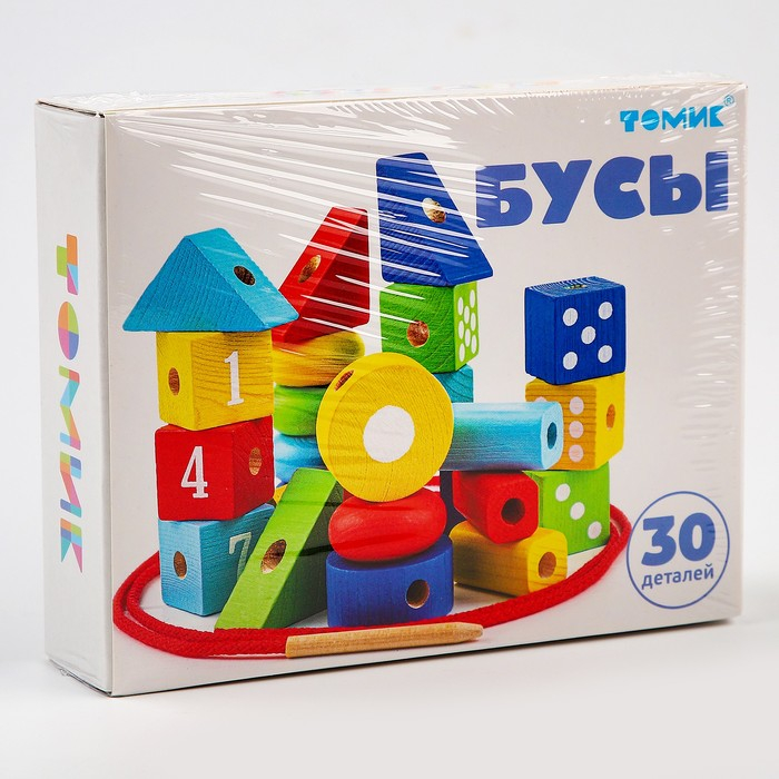 Логический игровой набор &laquo;Бусы&raquo;, 30 деталей