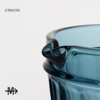 Кувшин для воды стеклянный Magistro &laquo;Ла-Манш&raquo;, 1,1 л, 14&times;19,5 см, цвет синий