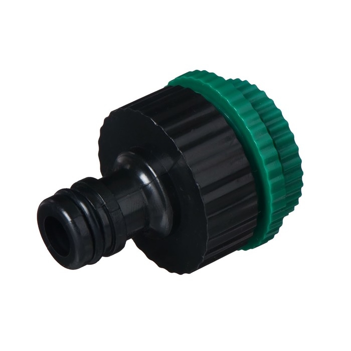Штуцер, внутренняя резьба 1/2"&ndash;3/4"&ndash;1", быстросъёмное соединение, пластик, Greengo