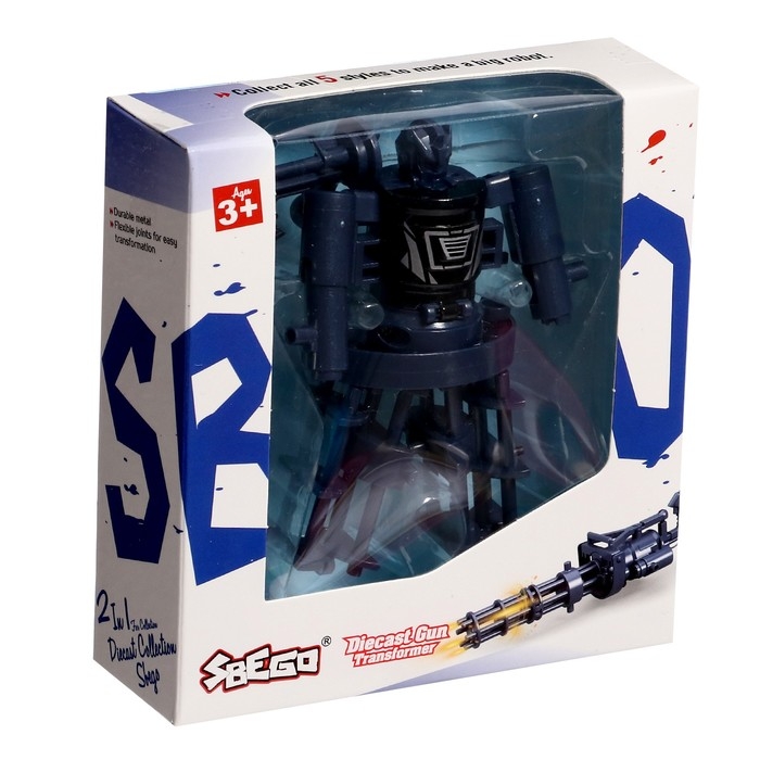 Робот &laquo;Миниган&raquo;, трансформируется, с металлическими элементами