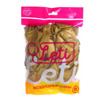 Шар латексный 12" &laquo;Хром&raquo;, металл, набор 50 шт., цвет золотой