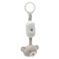 Подвеска - погремушка &laquo;Серый мишка&raquo;, на кроватку, коляску, Крошка Я