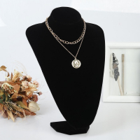 Бюст для украшений, 23&times;15&times;34 см, h=34 см, цвет чёрный