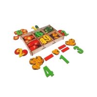 Счётный материал в коробке &laquo;Овощи&raquo; 66 деталей