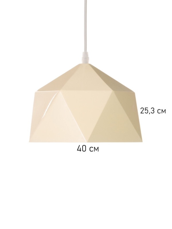 Светильник Edward 1х40Вт Е27 пр-1м сливочный 25х21,5х18см