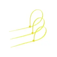 Хомут нейлоновый для стяжки, ТУНДРА, 3.6&times;250 мм, желтый, 25 шт.