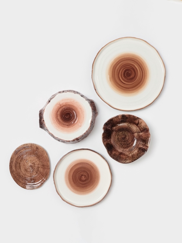 Блюдо для подачи Magistro "Wood" 28см 27.8х27,5х3 см