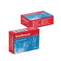 Скрепки канцелярские ErichKrause, 28 мм, 100 шт., без покрытия
