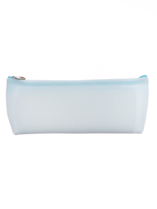 Пенал школьный на молнии  Зверушки Голубой