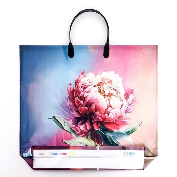 Пакет &laquo;Сандра&raquo;, полиэтиленовый с пластиковой ручкой, 37&times;34 см, 90 мкм