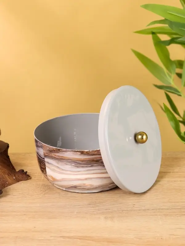 Конфетница с крышкой "Халва" 14х14х9 см