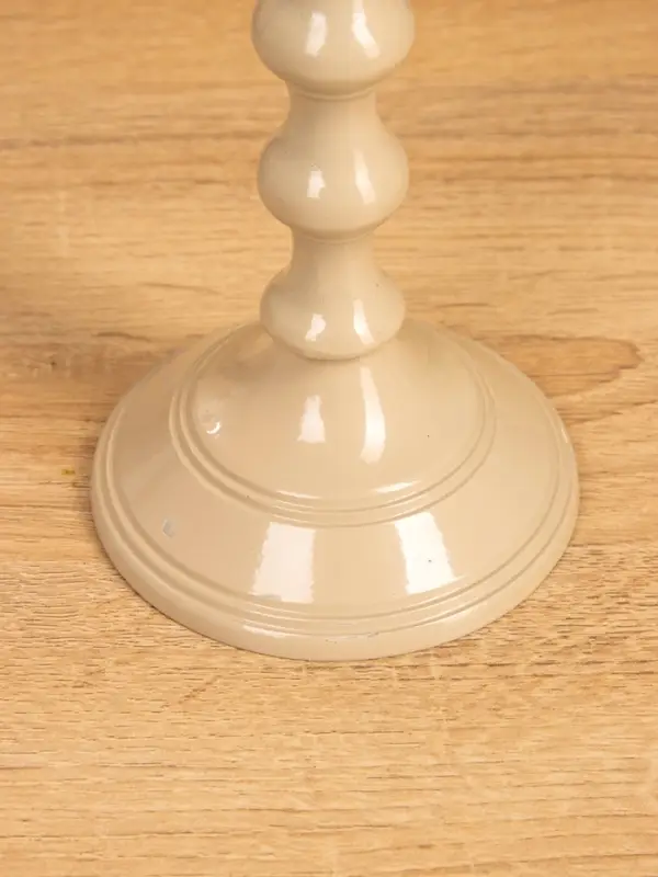 Подсвечник "Кремовый" 10х10х31 см, алюминий