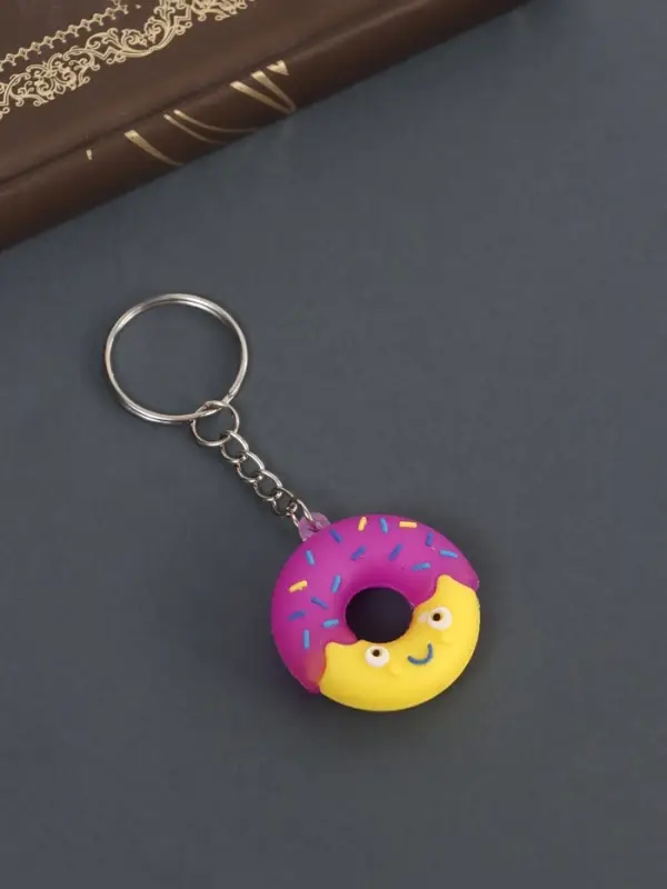 Брелок резина "Весёлый пончик" МИКС 3,5х3,5 см