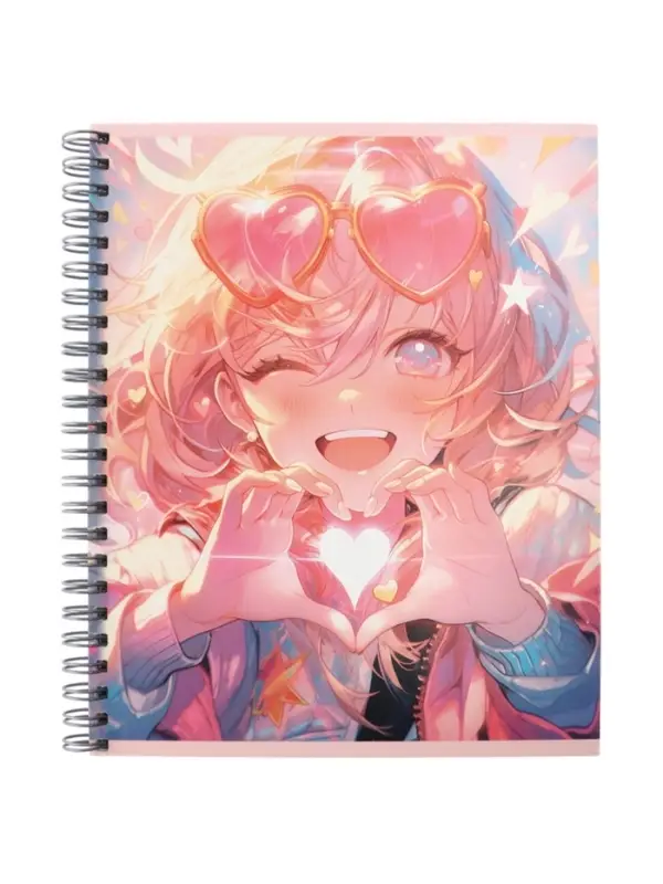 Компл тетр из 3шт 96л кл на гребне Аниме. Девочка в очках, обл мел карт, офсет (10296905)